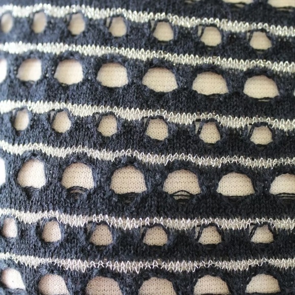 AllSaints Rosyn Metallic Eyelet Knit Sweater Dress - Picture 5 of 7